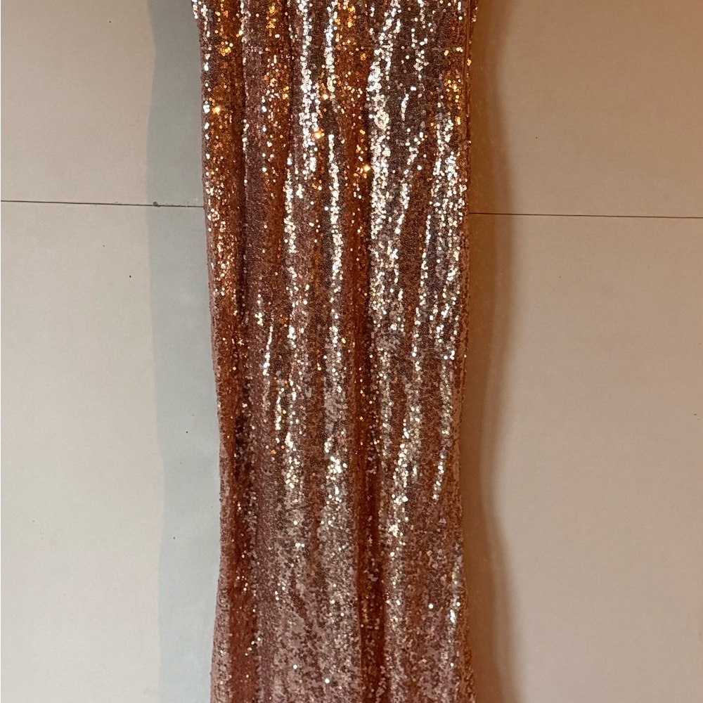 Windsor Rose Gold Sequin Dress